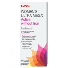 Витамины для женщин GNC Womens Ultra Mega Active Without Iron 90 таблеток