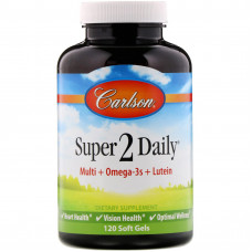 Витаминно-минеральный комплекс Carlson Super 2 Daily 120 капсул
