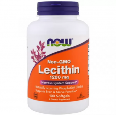 Лецитин NOW Foods Lecithin 1200 мг 100 капсул