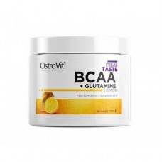 Аминокислота Ostrovit BCAA + L-Glutamine 200 грамм Лимон