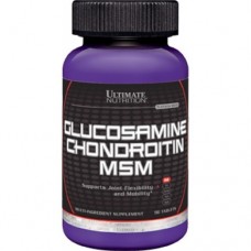 Препарат для восстановления суставов и связок Ultimate Nutrition Glucosamine & Chondroitin + MSM 90 таблеток