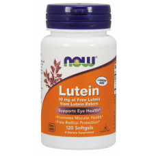 Препарат для поддержки органов зрения NOW Lutein 10 мг 60 капсул