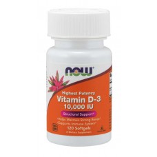 Витамины NOW Foods Vitamin D3 10000 IU 120 капсул