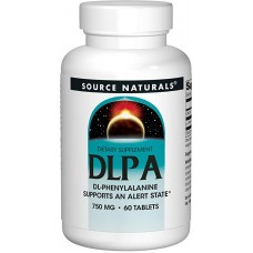 DLPA фенилаланин Source Naturals DLPA 750 мг 60 таблеток