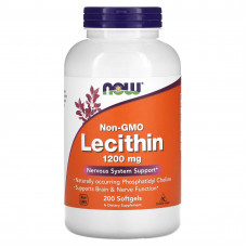 Лецитин NOW Foods Lecithin 1200 мг 200 капсул