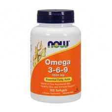 Комплекс незаменимых жирных кислот NOW Omega 3-6-9 100 капсул