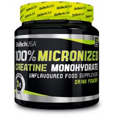 Креатин BioTech 100% Creatine Monohydrate 500 грамм Без вкуса