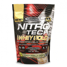 Протеин MuscleTech Nitro Tech Whey Gold 454 грамм Ваниль