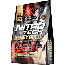 Протеин MuscleTech Nitro Tech Whey Gold 3630 грамм Ваниль
