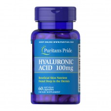 Препарат для восстановления суставов и связок Puritan's Pride Hyaluronic Acid 100 мг 60 капсул