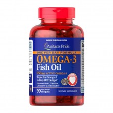 Комплекс незаменимых жирных кислот Puritan's Pride Omega 3 One Per Day Formula 90 капсул