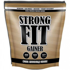 Гейнер Strong Fit Gainer 10% protein 909 грамм Шоколад-кокос