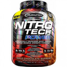 Протеин MuscleTech Nitro Tech POWER 1810 грамм Тройной шоколад