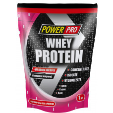 Протеин Power Pro Whey Protein 1000 грамм Клубника