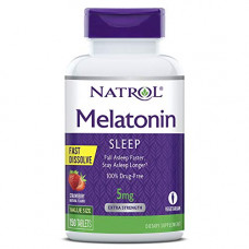 Препарат для улучшения качества сна Natrol Melatonin Fast Dissolve 5 мг 150 таблеток