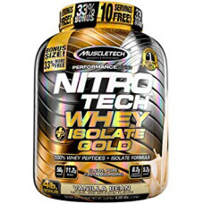 Протеин MuscleTech Nitro Tech Plus Isolate Gold 1800 грамм Ваниль