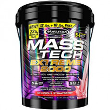 Гейнер MuscleTech Mass Tech Extreme 2000 10000 грамм Клубника