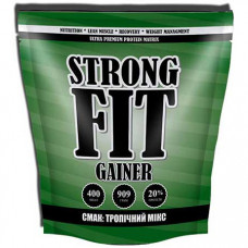 Гейнер Strong Fit Gainer 20% protein 909 грамм Тропический микс