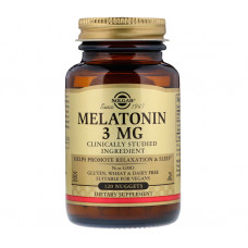 Для профилактики сна Solgar Melatonin 3 мг 120 таблеток