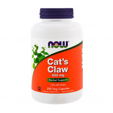 Природный иммуномодулятор и антиоксидант NOW Cat`s Claw 500 mg 250 капсул