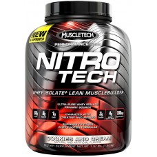 Протеин MuscleTech Nitro Tech 1800 грамм Печенье и крем