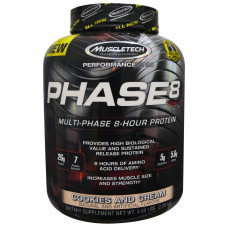 Протеин MuscleTech Phase 8 2090 грамм Печенье и крем