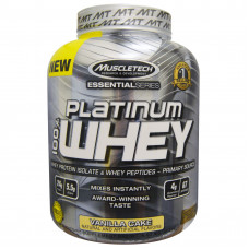 Протеин MuscleTech Platinum 100% Whey 2270 грамм Ванильный пирог