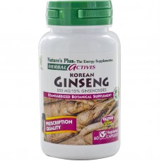 Экстракт плодов авраамового дерева Natures Plus Herbal Actives Korean Ginsend 60 капсул