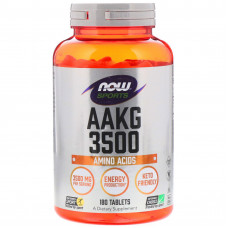 Предтренировочный комплекс NOW Foods AAKG 3500 180 таблеток