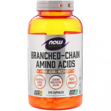 BCAA аминокислоты Now Foods Branched Chain Amino Acids 240 капсул