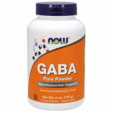 Аминокислота роста NOW Foods GABA Powder 170 грамм Без вкуса
