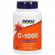 Витамины Now Foods Vitamin С 1000 with Rose hips 100 таблеток