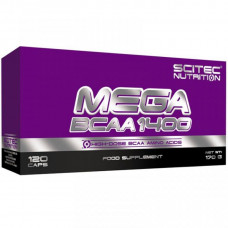 Аминокислота Scitec Nutrition Mega BCAA 1400 120 капсул