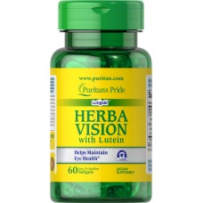 Препарат для поддержки и улучшения зрение Puritan's Pride Herbavision with Lutein 60 капсул