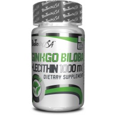 Препарат для улучшения памяти BioTech Ginkgo Biloba + Lecithin 90 капсул
