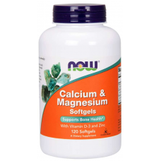 Витаминно-минеральный комплекс Now Foods Calcium Magnesium + Vitamin D 120 капсул