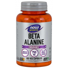 Аминокислота NOW Beta Alanine 750 mg 120 капсул